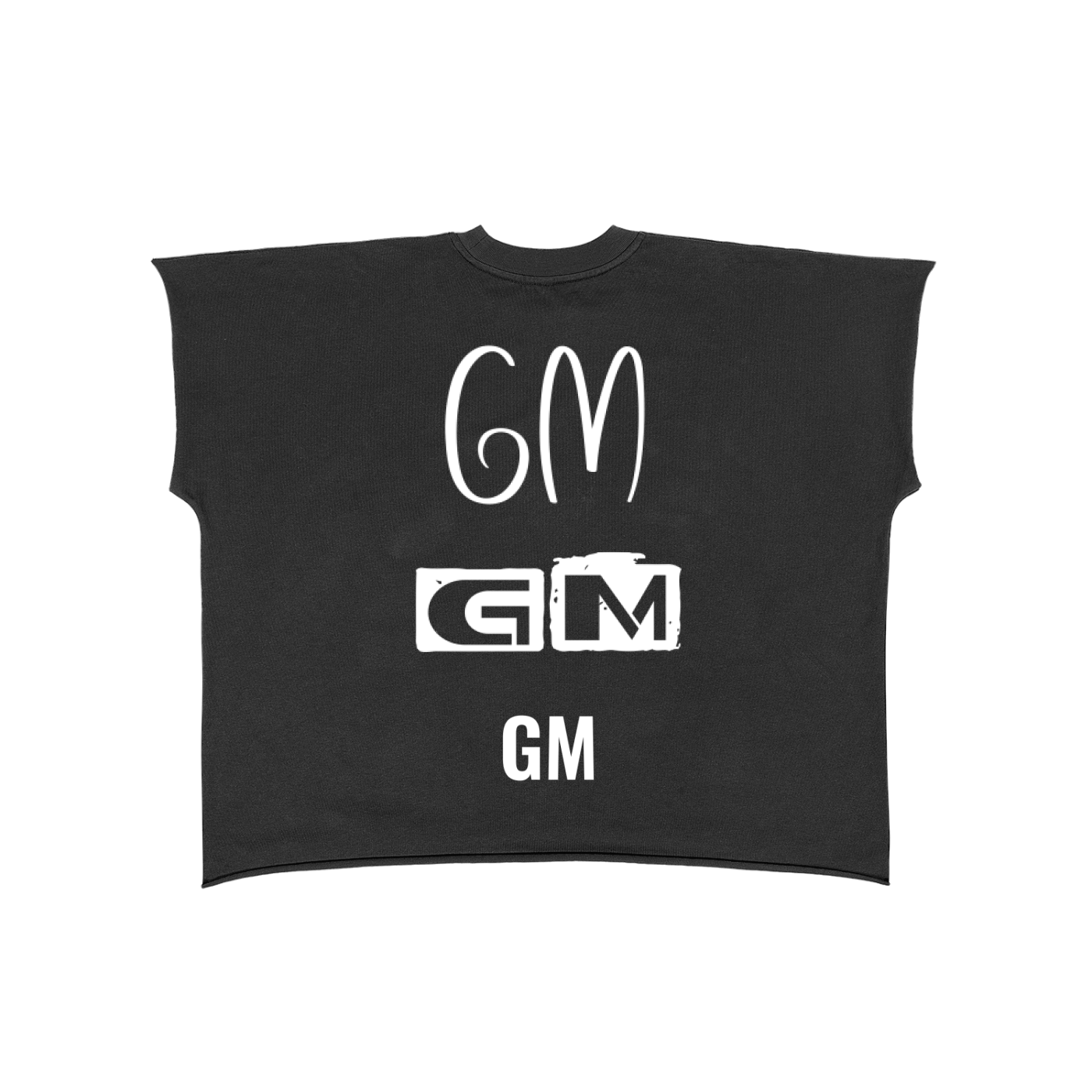 Raw Edge Boxy Non-Shrink T-Shirt